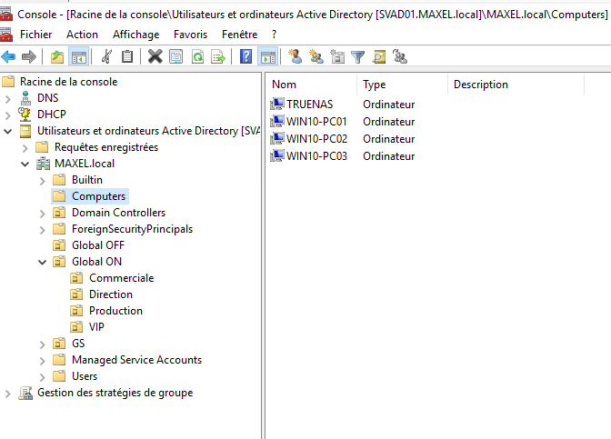 Contrôleurs de domaine et Active Directory